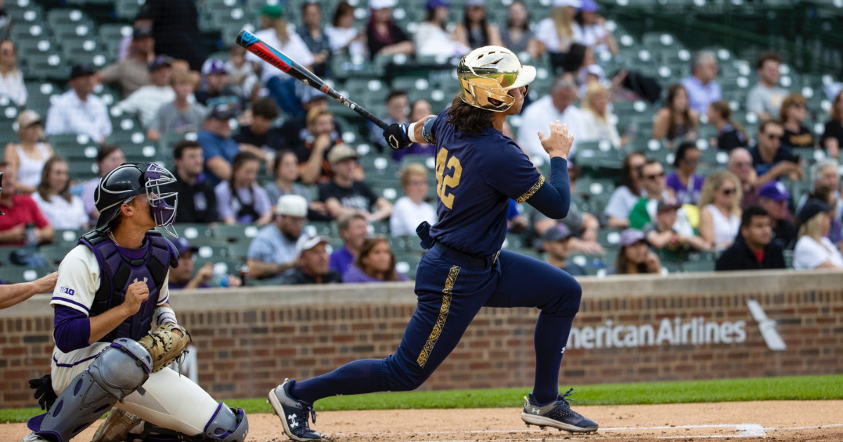 Notre Dame baseball loses program’s first-ever game at Wrigley Field