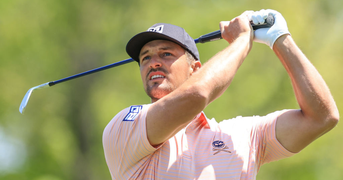 Bryson DeChambeau Hits PGA Professional At PGA Championship