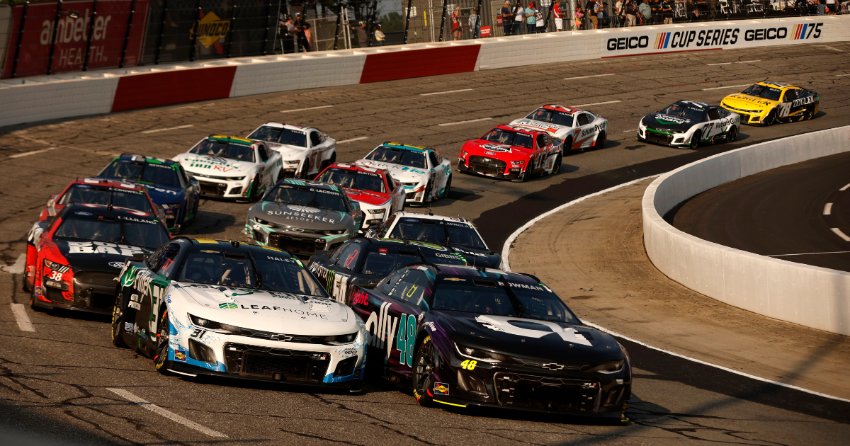 Noah Gragson hits the inside wall during All-Star Open, causing four-car pileup