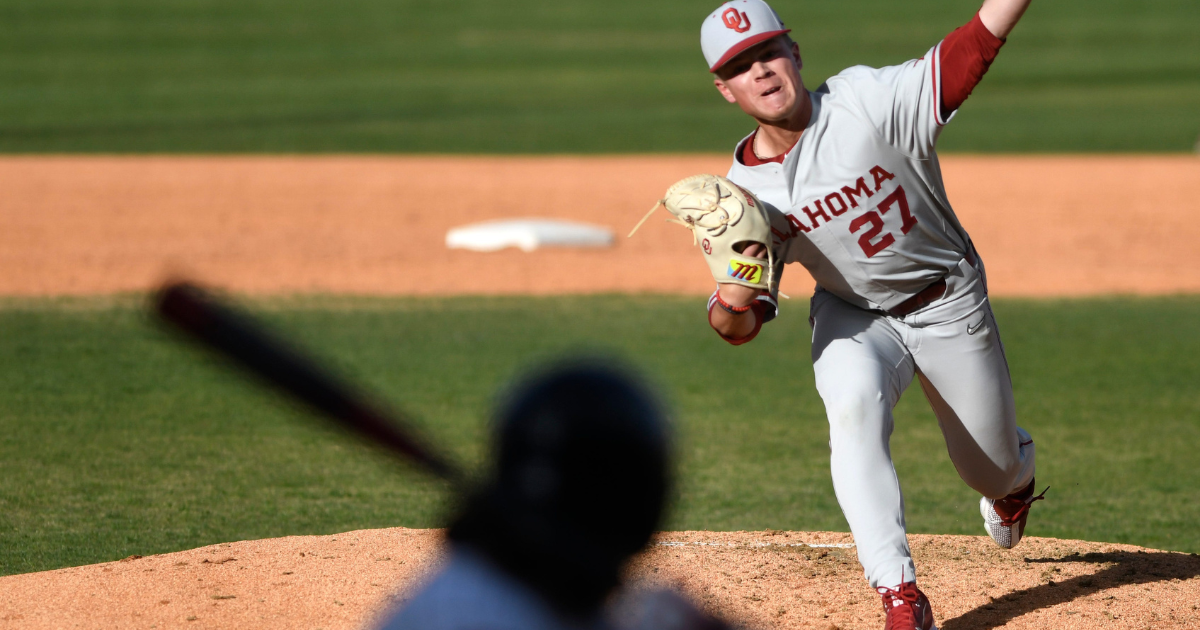 Oklahoma’s Braden Carmichael named Big 12 Pitcher of the Week