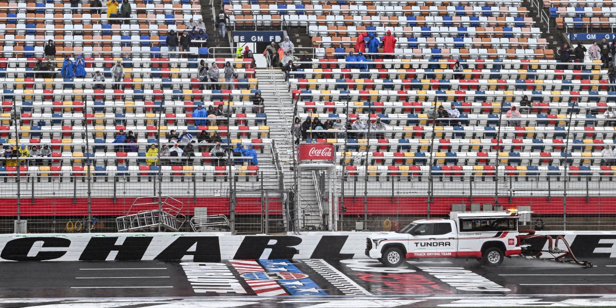 Alsco Uniforms 300 delayed at Charlotte Motor Speedway due to rain