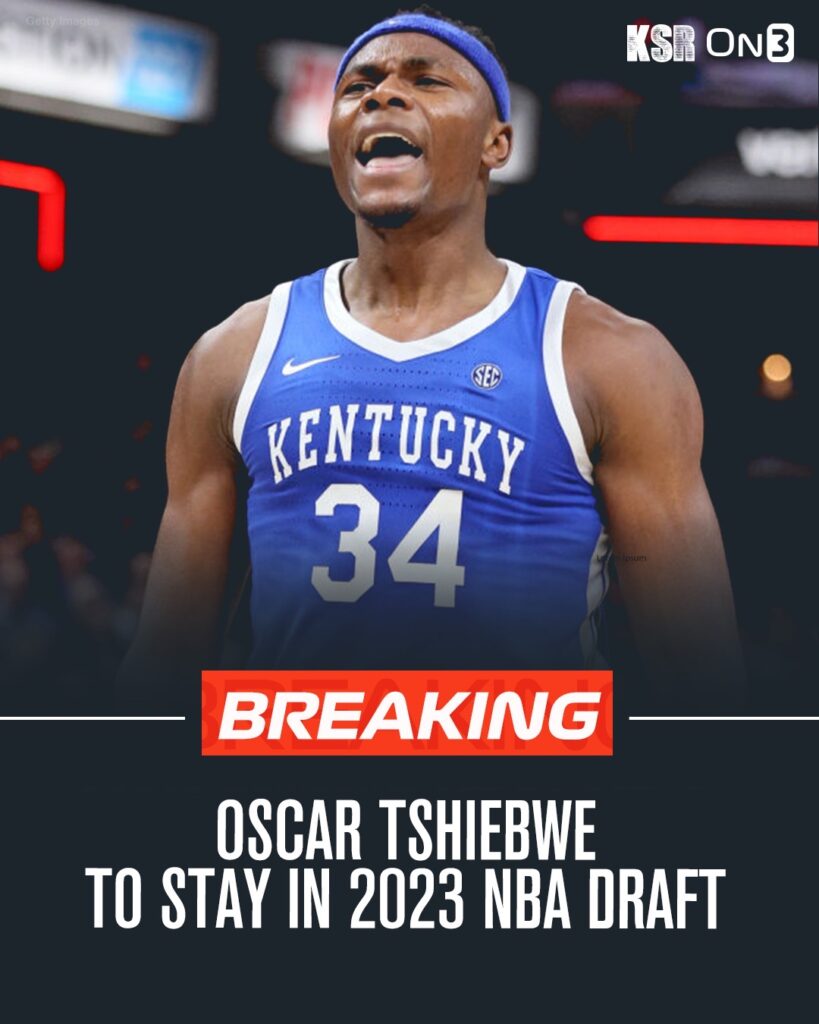 Oscar Tshiebwe to stay in NBA Draft, forgo remaining eligibility - On3