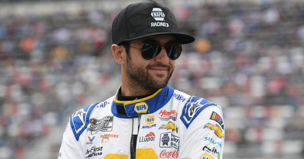 Chase Elliott smiles at Charlotte