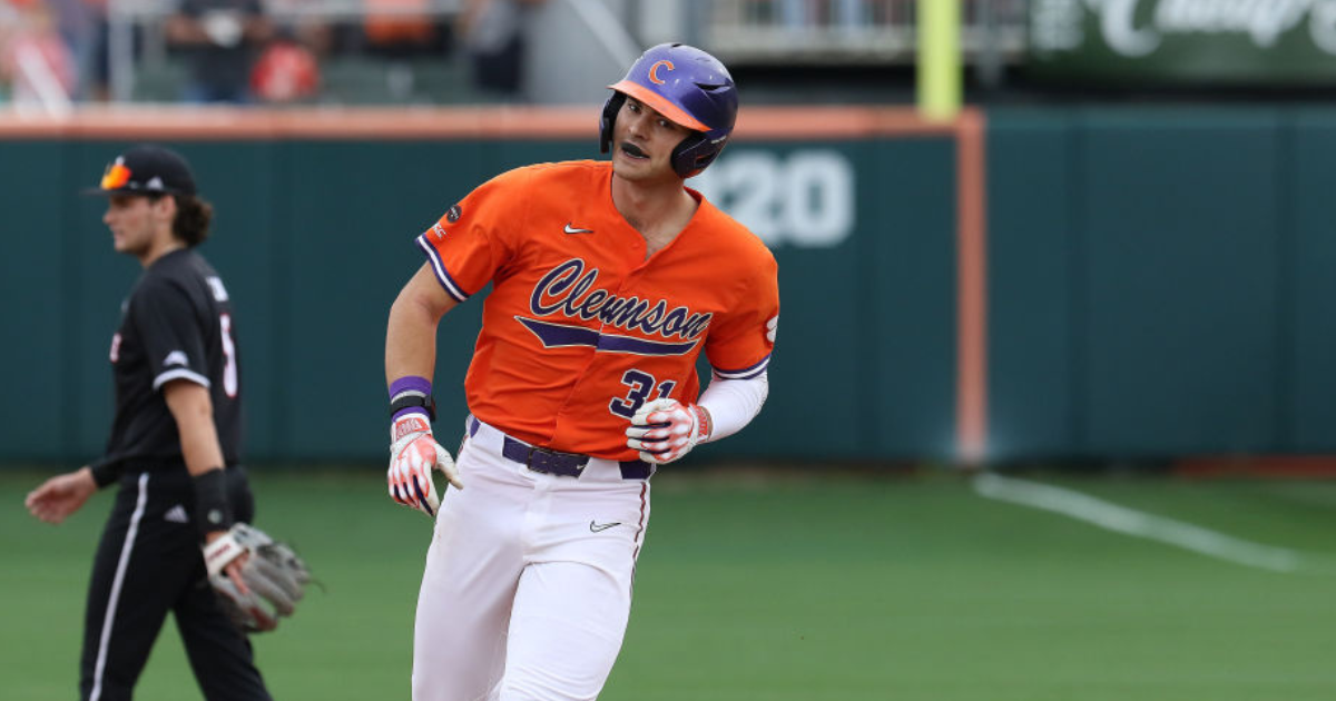 Clemson slugger Caden Grice rakes 2-run home run for early lead vs. Lipscomb