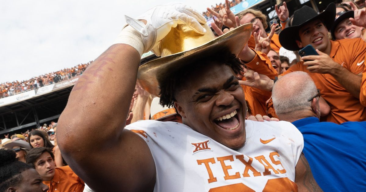 Texas DT Byron Murphy's touchdown catch vs. Wyoming has been in the making  since last season