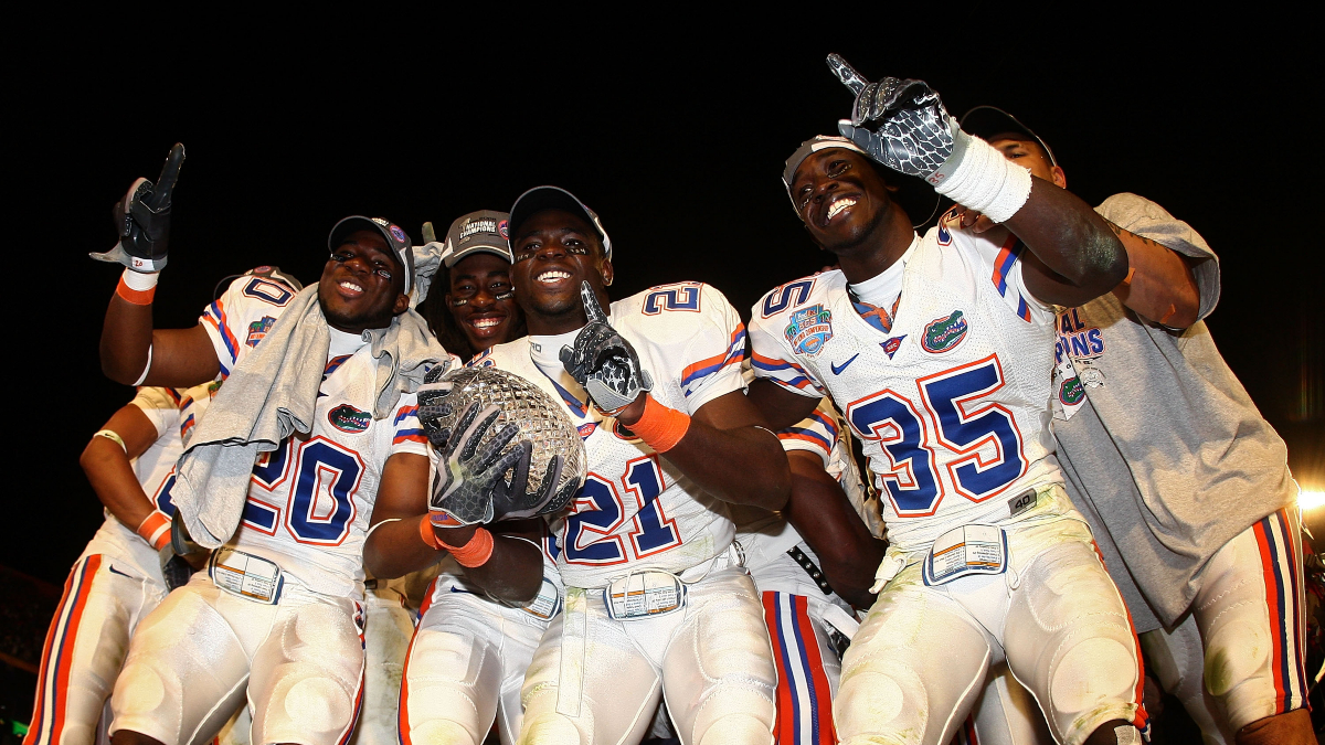 2008 Florida Gators National Champions Team And Urban Meyer