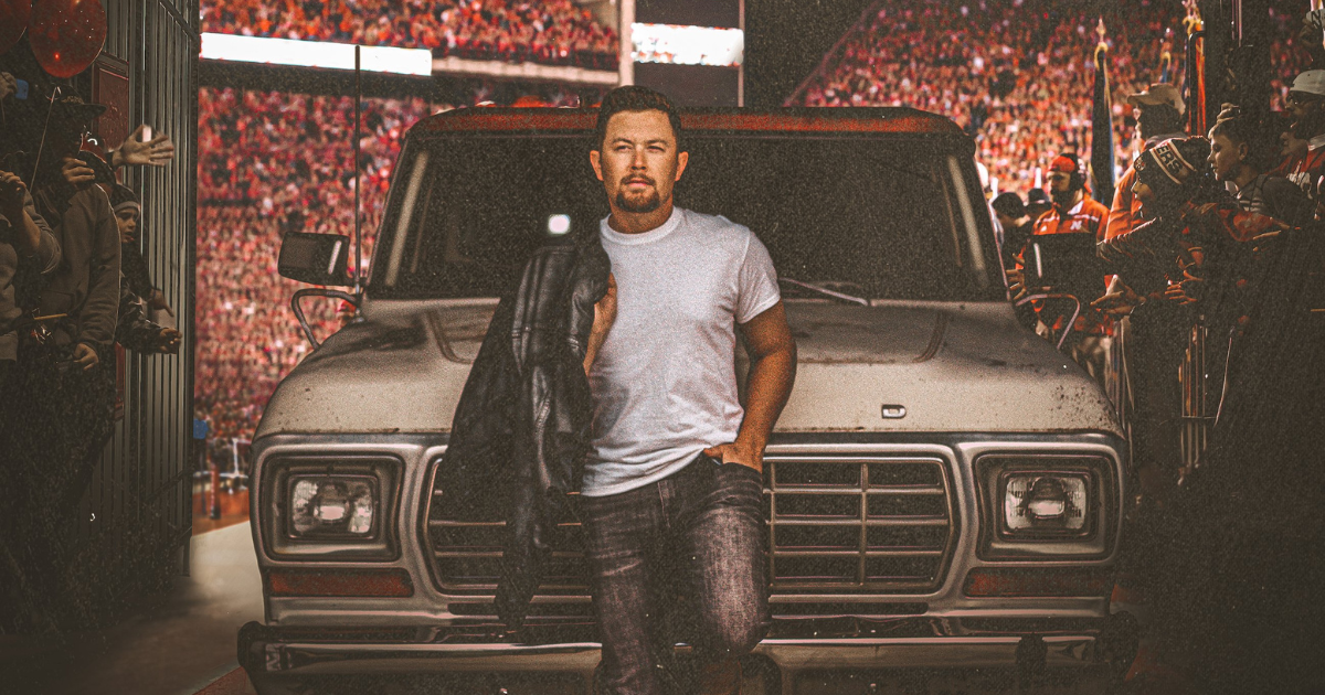 Country singer Scotty McCreery performing at Volleyball Day in Nebraska