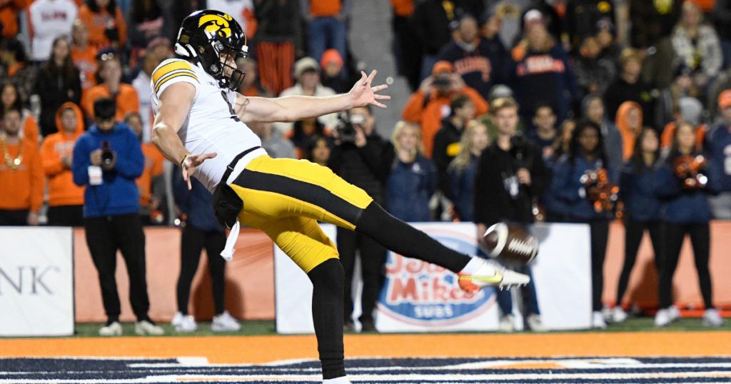 Iowa punter Tory Taylor