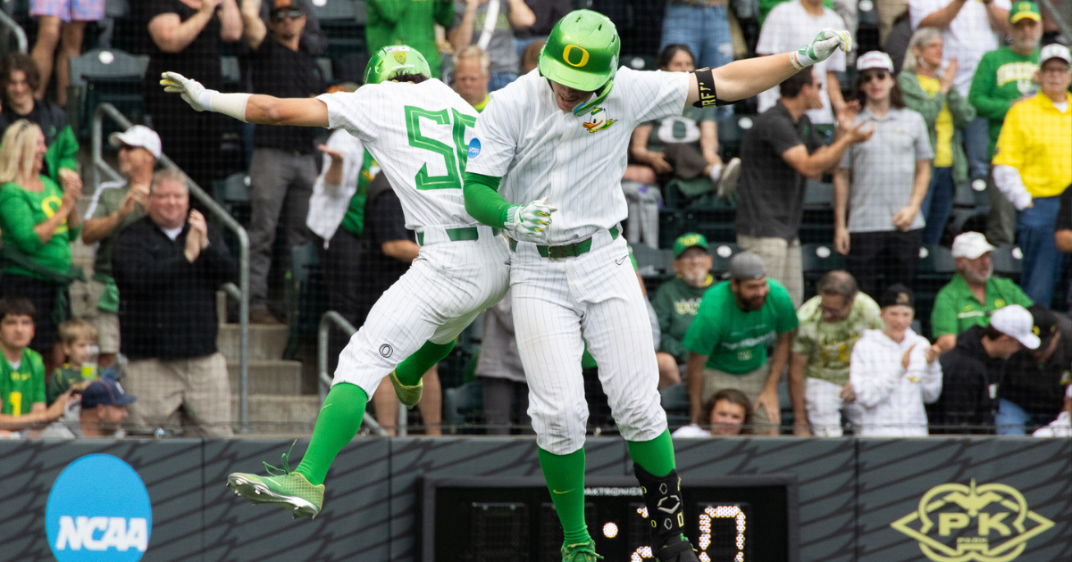 Dates and times announced for Oregon's super regional vs. Oral Roberts