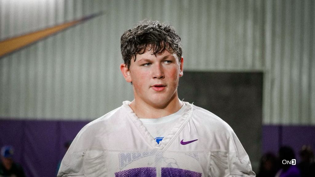 2025 offensive tackle talks LSU camp, meeting Brad Davis On3