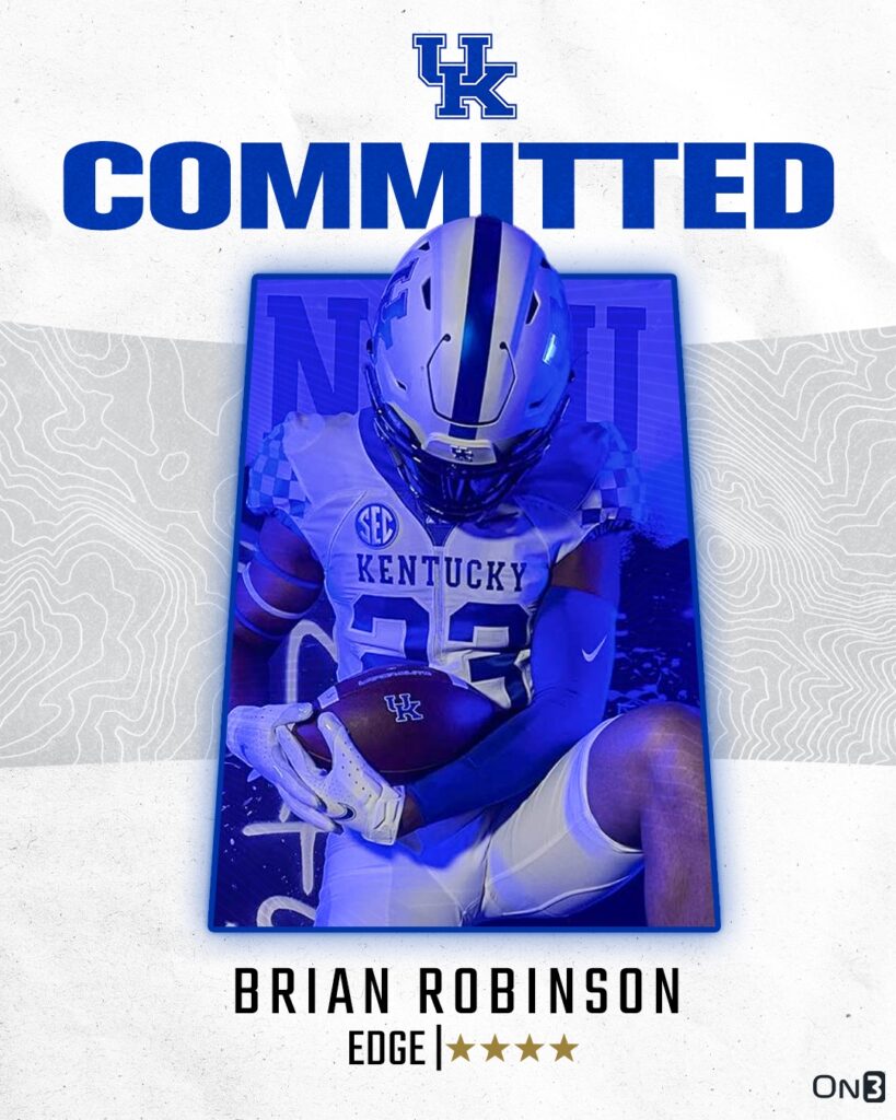 Brian Robinson commits to Kentucky Wildcats Football - A Sea Of Blue