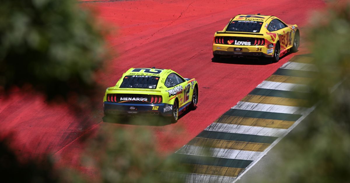 Ryan Blaney refuses to talk about Michael McDowell incident after Sonoma