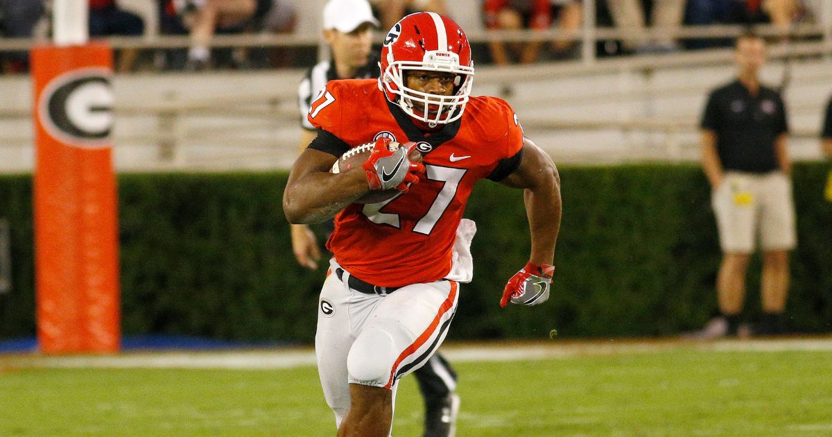 UGA Football RB Nick Chubb  Georgia bulldogs football, Georgia football,  Uga football