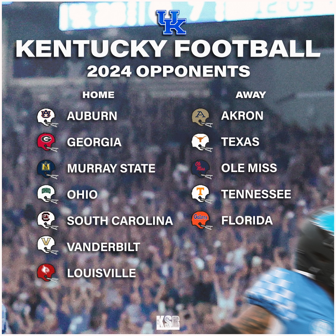 Kentucky Football 2024 SEC Opponents Revealed On3