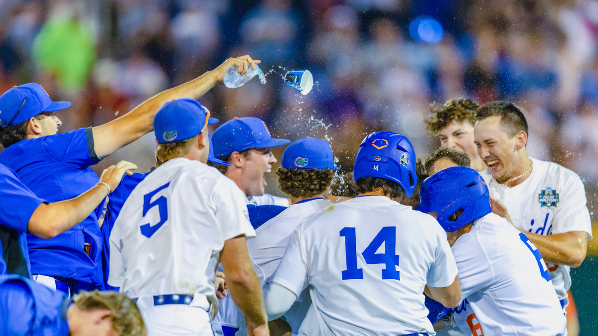 In their own words: Florida baseball players describe walk-off win in Omaha