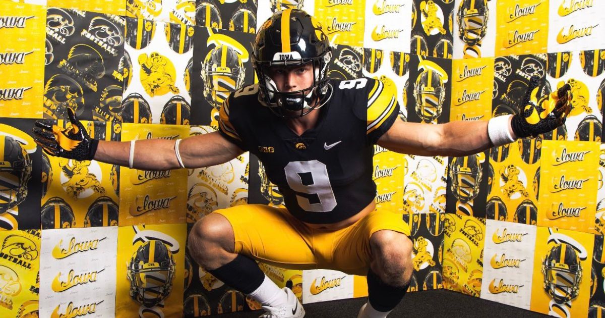 Four-star TE/DE Brock Schott enjoys Iowa visit