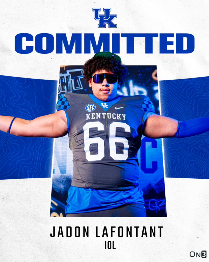 Connecticut Offensive Lineman Jadon Lafontant Commits to Big Blue Wall