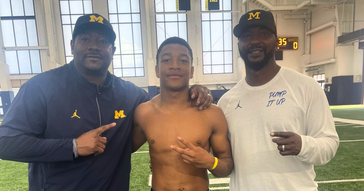 Rising 2025 WR Montavin Quisenberry collects Michigan offer at team-hosted camp