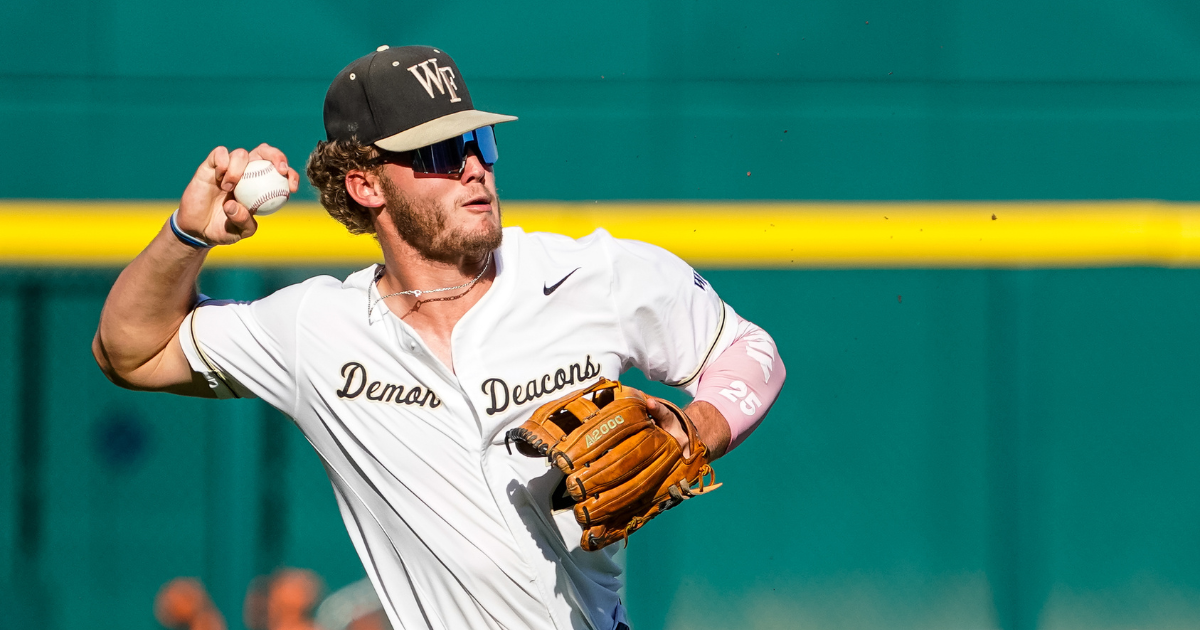 Wake Forest star Brock Wilken shares moment with fan in Omaha