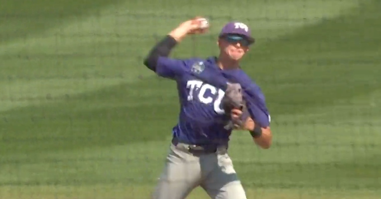 Tcu Baseballs Brayden Taylor Makes Great Play Vs Oral Roberts