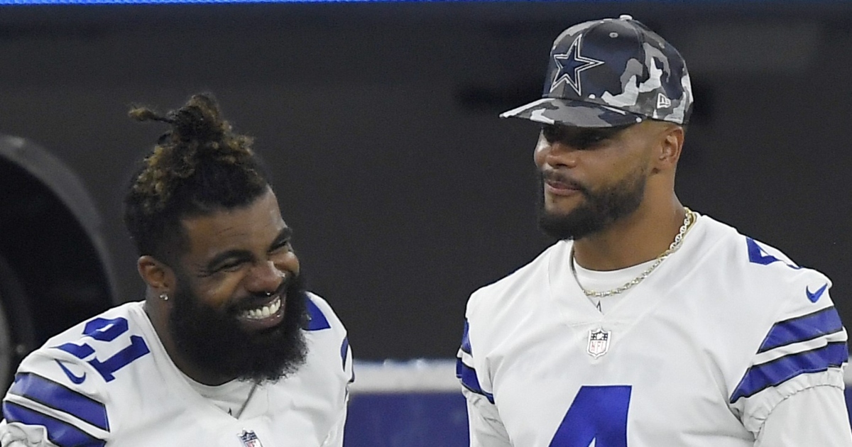 Cowboys' Dak Prescott wears Ezekiel Elliott's Ohio State jersey to  preseason finale