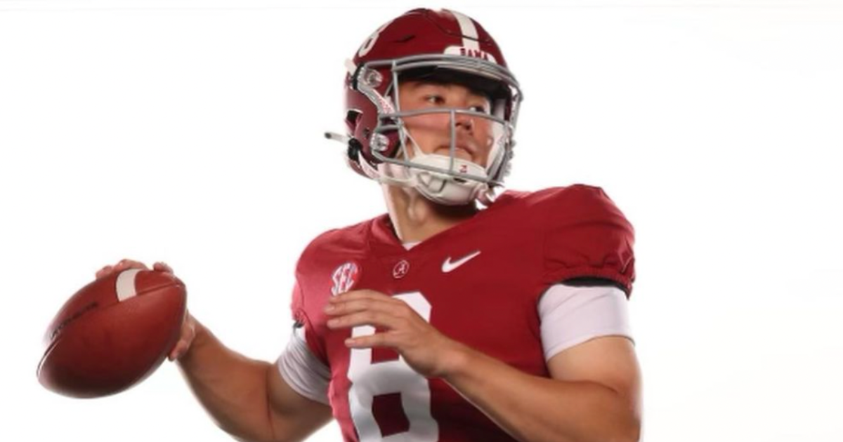 First look at Notre Dame transfer QB Tyler Buchner in an Alabama uniform