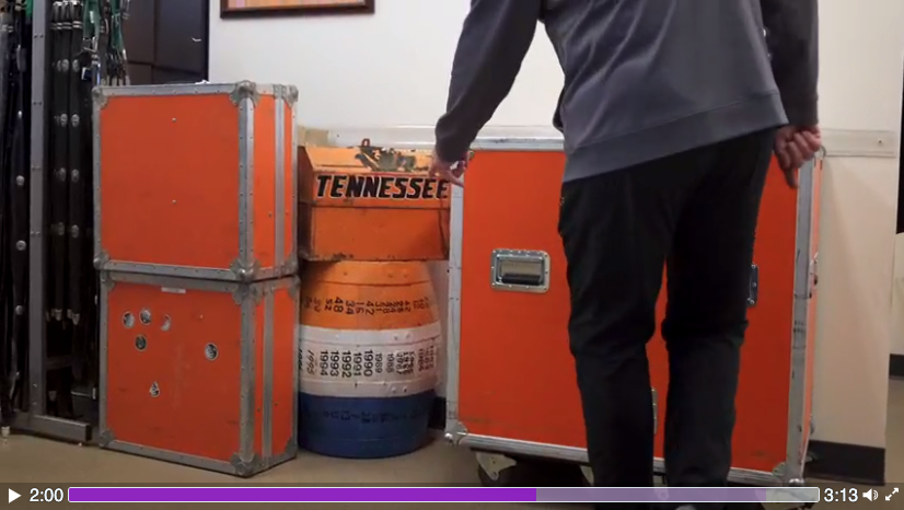 The Beer barrel collects dust at the University of Tennessee