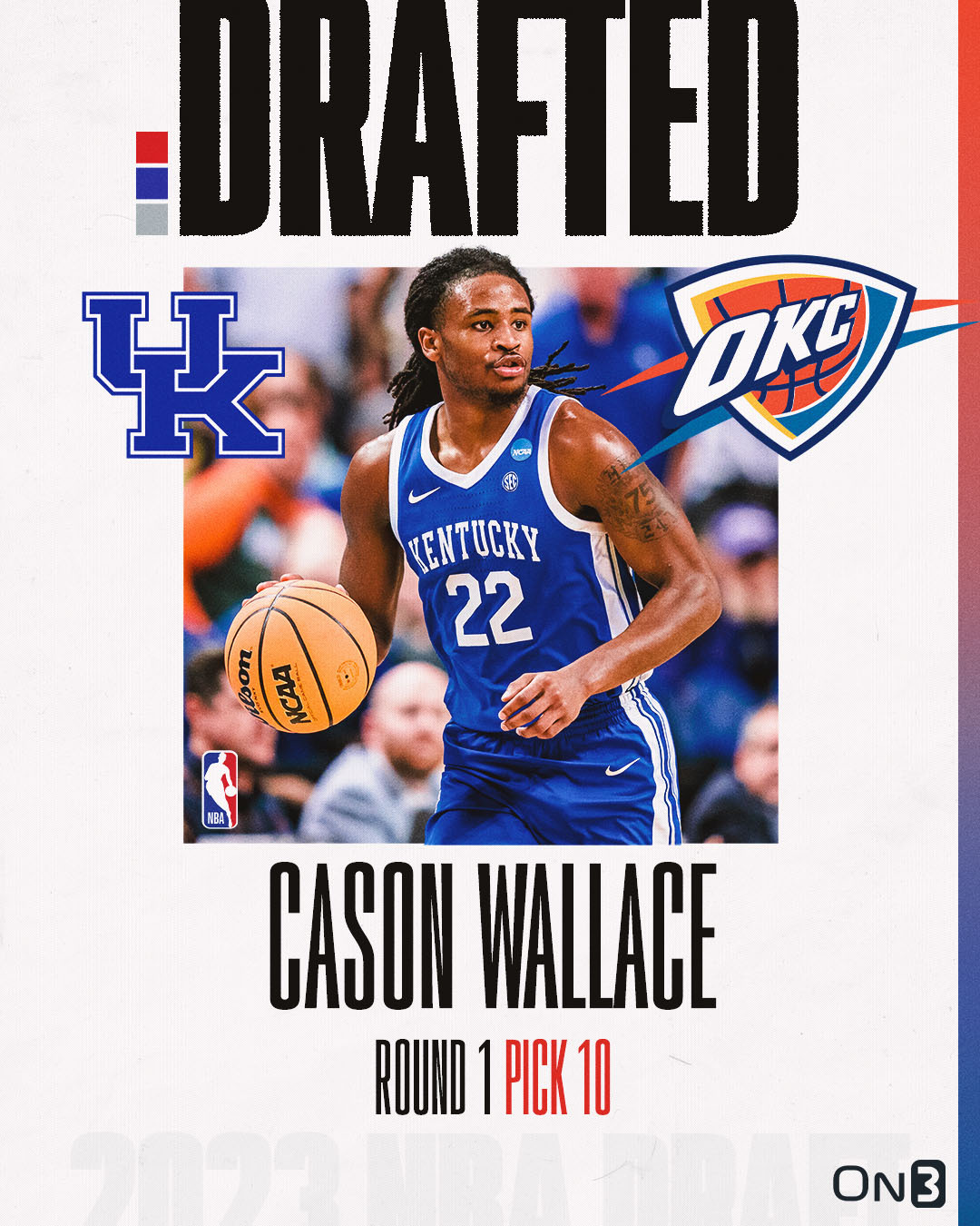 Cason Wallace Selected No. 10 In NBA Draft, Traded To OKC Thunder