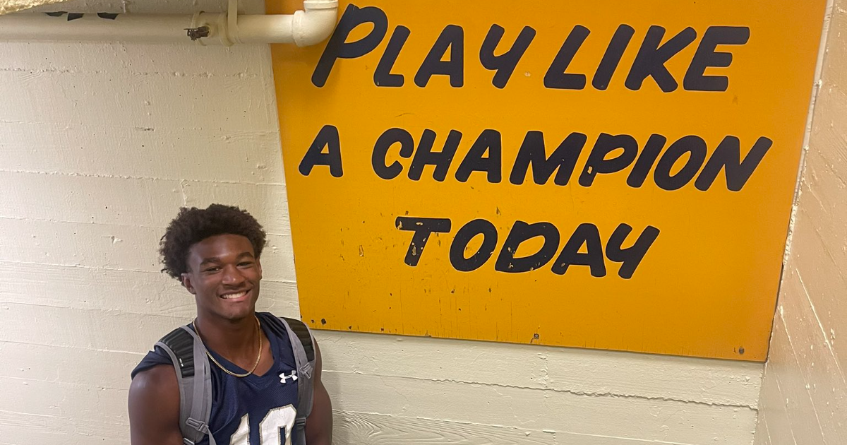 2025 WR Colin Charles has Notre Dame's coaches attention