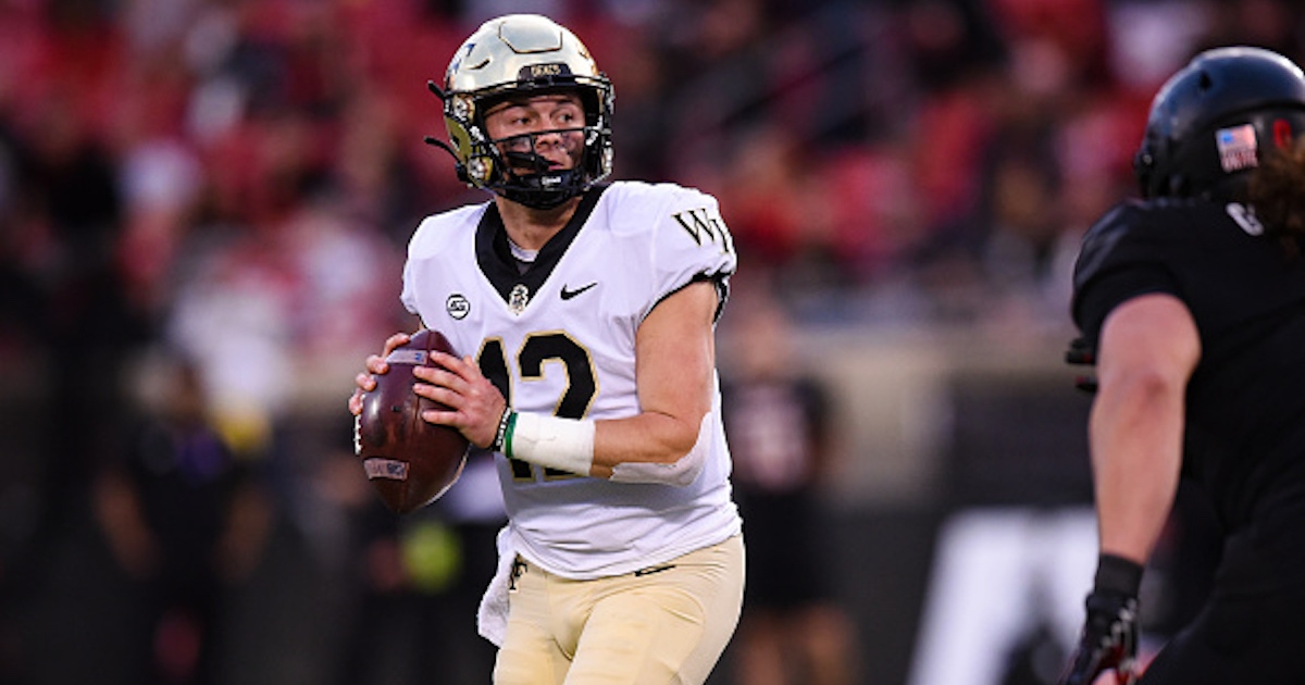 Mitch Griffis Proud To Be Wake Forest QB, Cites Other 'shady Stuff ...