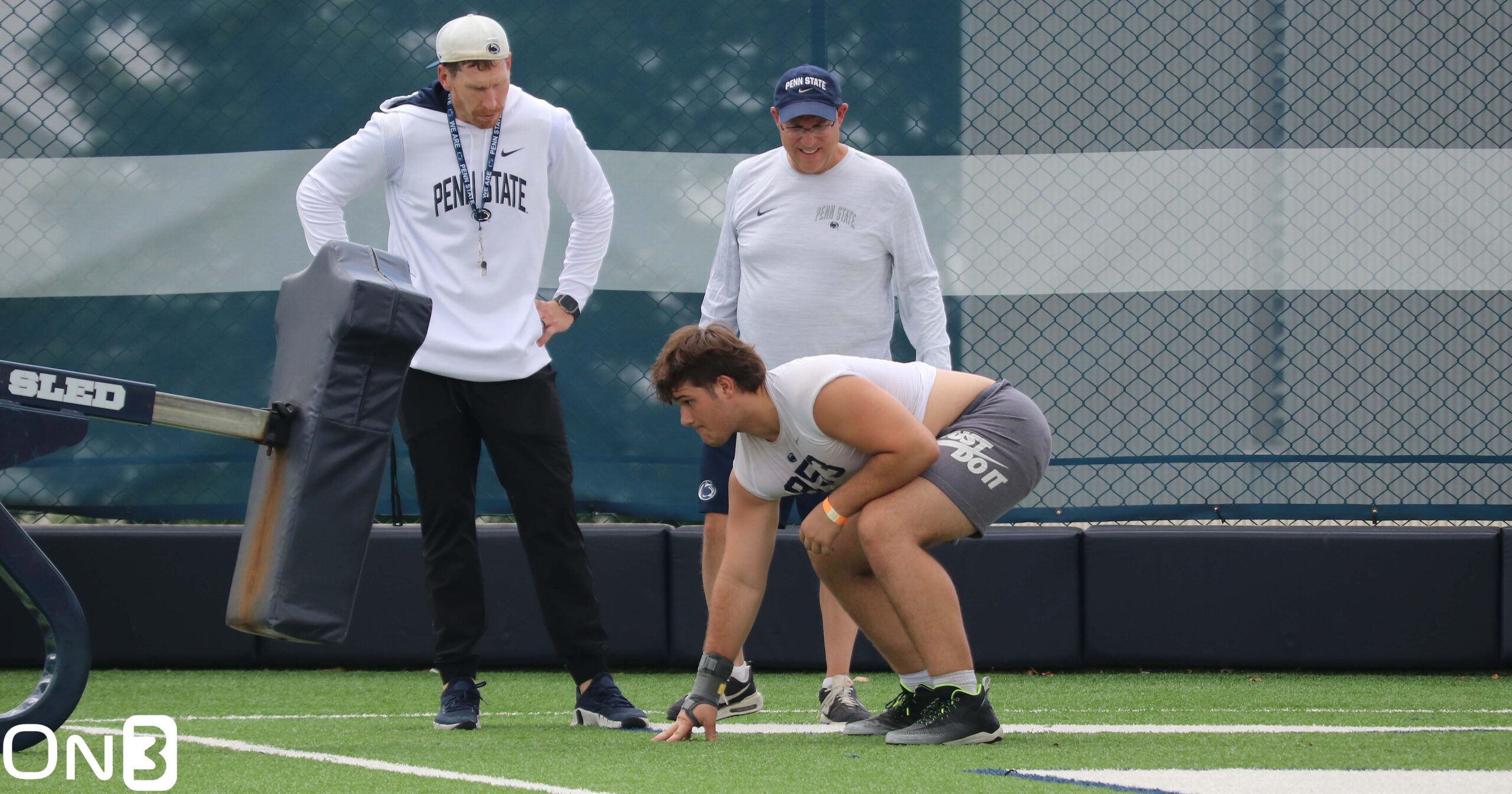 Penn State offensive lineman Caleb Brewer