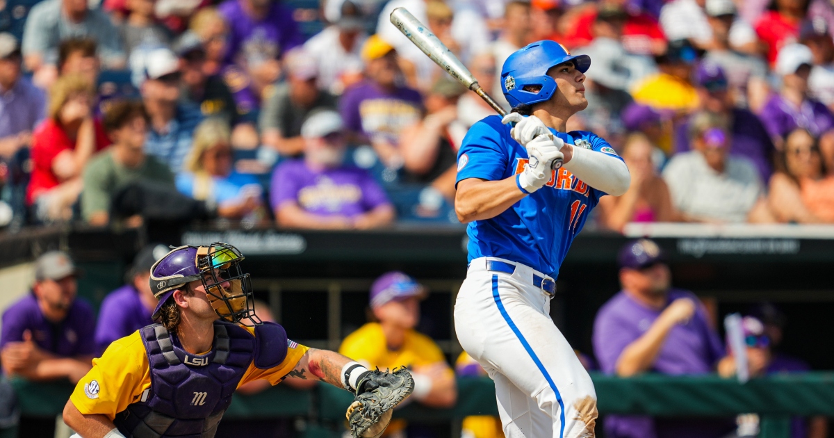 See all 6 Florida baseball home runs from record-breaking performance vs.  LSU at CWS final