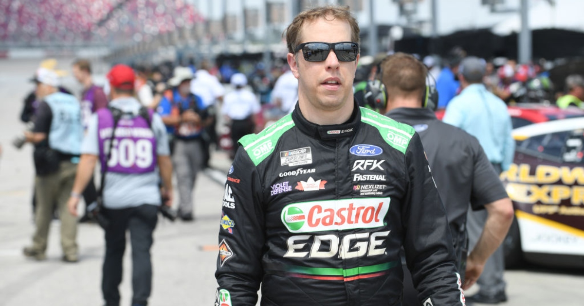 Brad Keselowski explains the restart that sent Ryan Blaney into the wall