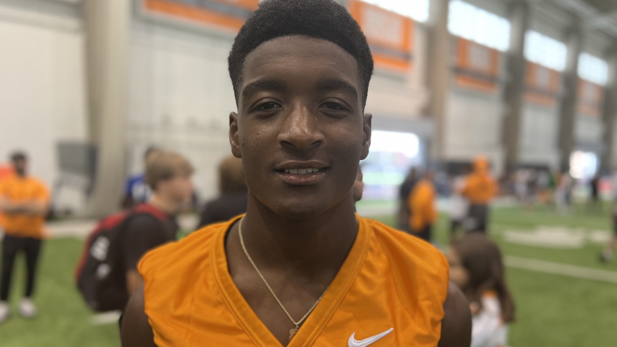 Tennessee hosted Chandler Jordan for final camp