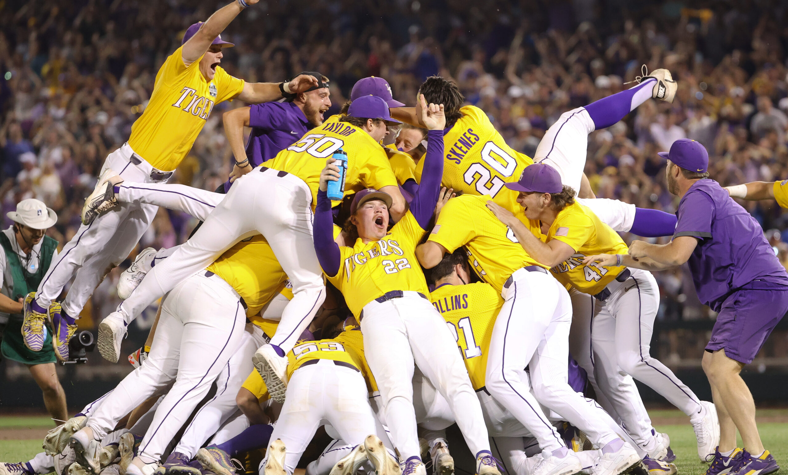 National Champs! LSU defeats Florida 18-4, winning 7th CWS Title