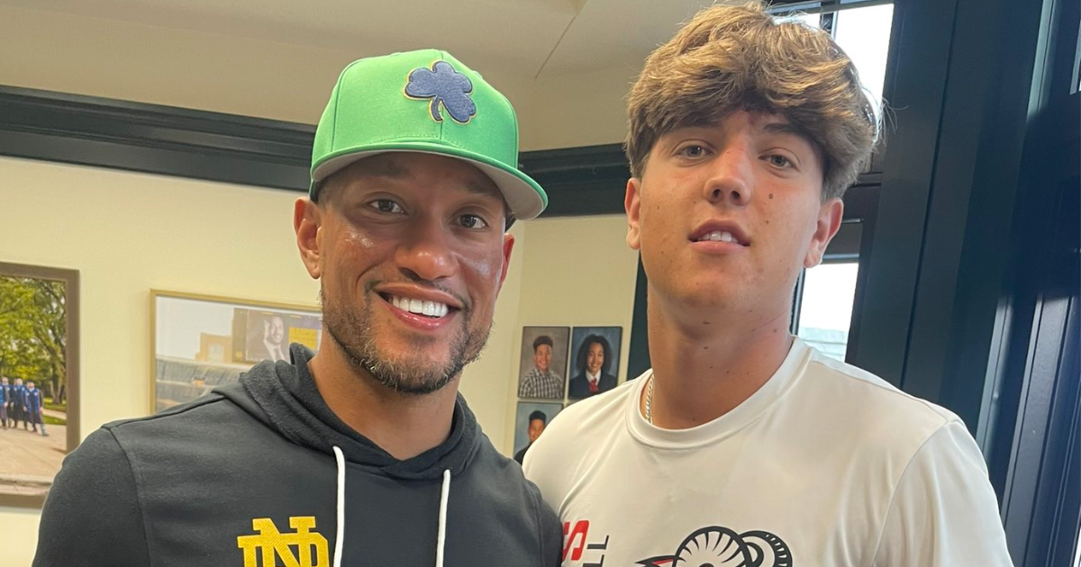 Lucky Charms 2026 QB target schedules Notre Dame visit; Irish offer