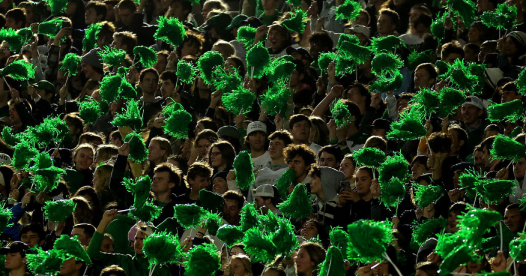 notre dame stadium fans