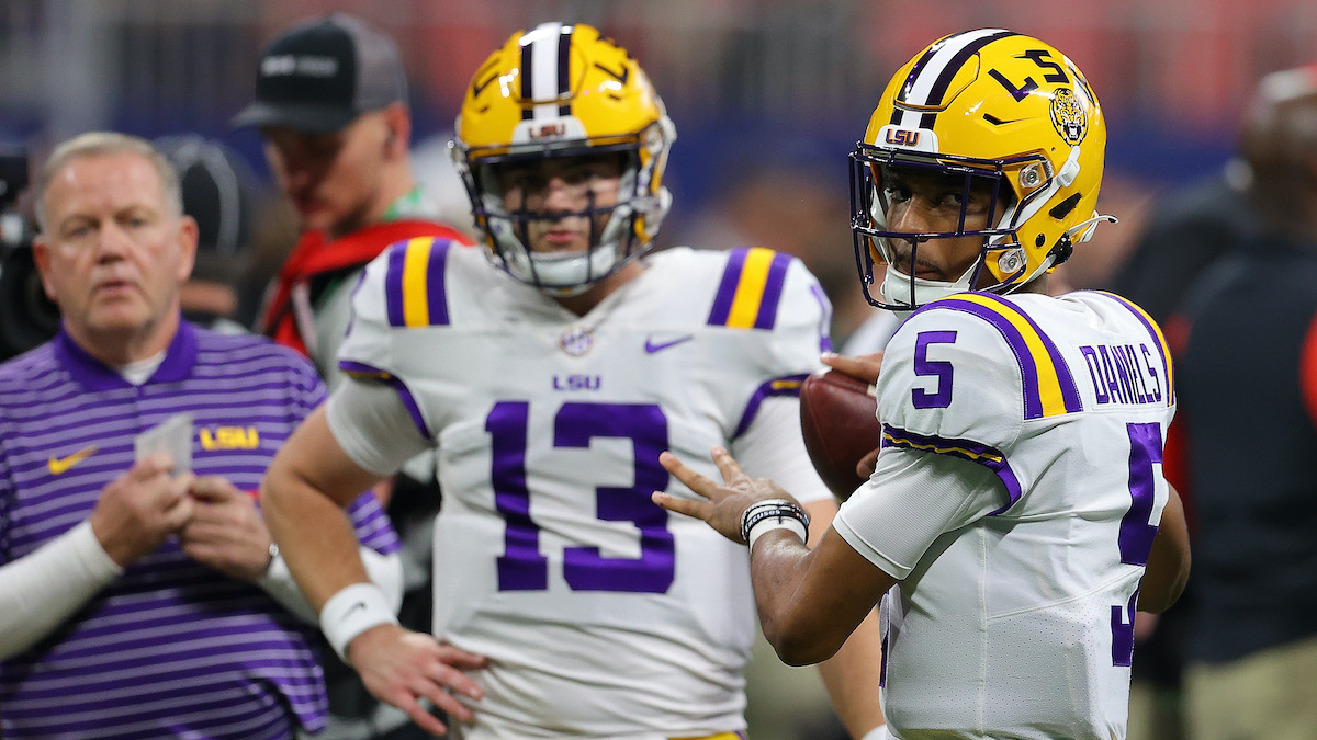 How Garrett Nussmeier, Jayden Daniels impacted LSU's outlook at Manning ...