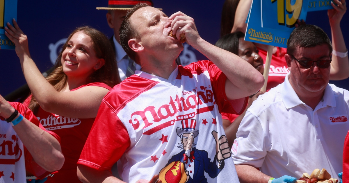 Joey Chestnut Wins Nathan's Hot Dog Eating Contest 2023