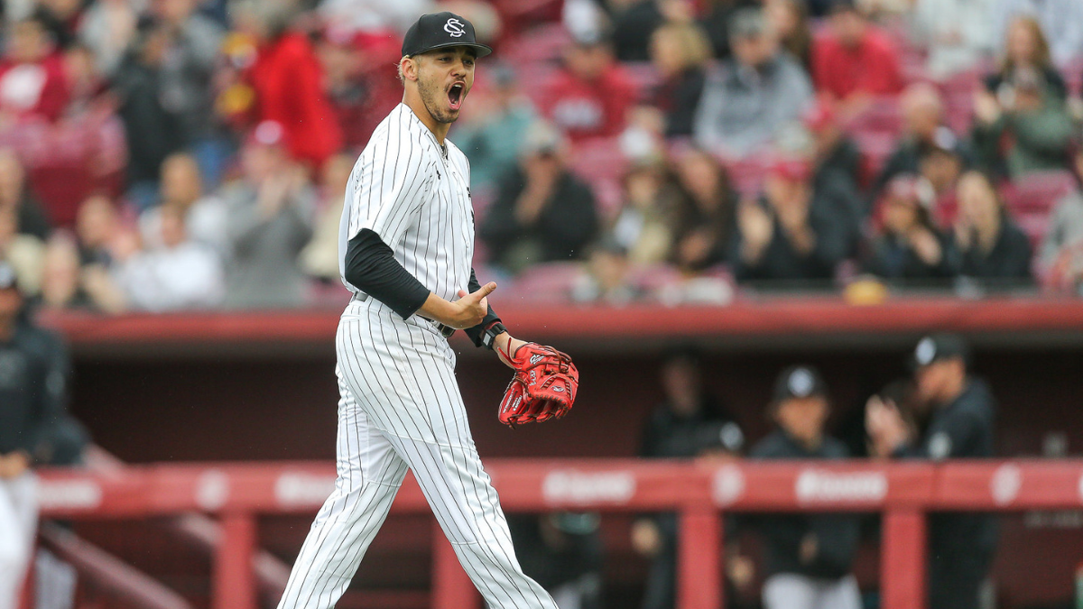 South Carolina Gamecocks pitching coach Parker discusses short