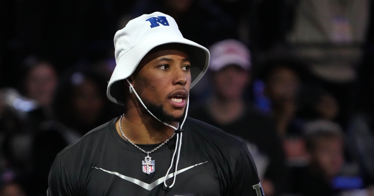 Giants RB Saquon Barkley looks ready for 2023 during intense ‘leg day’ workout