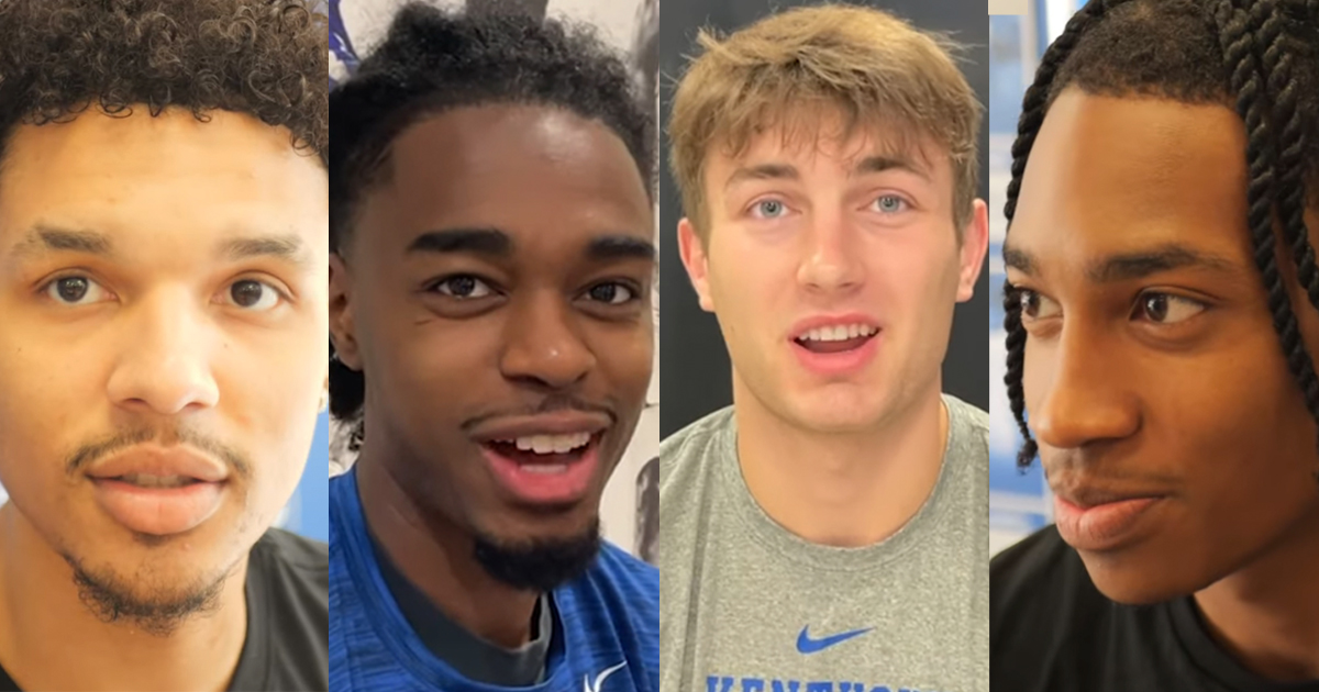 WATCH: Tre Mitchell, Antonio Reeves, Rob Dillingham, Joey Hart preview Kentucky’s Canada trip