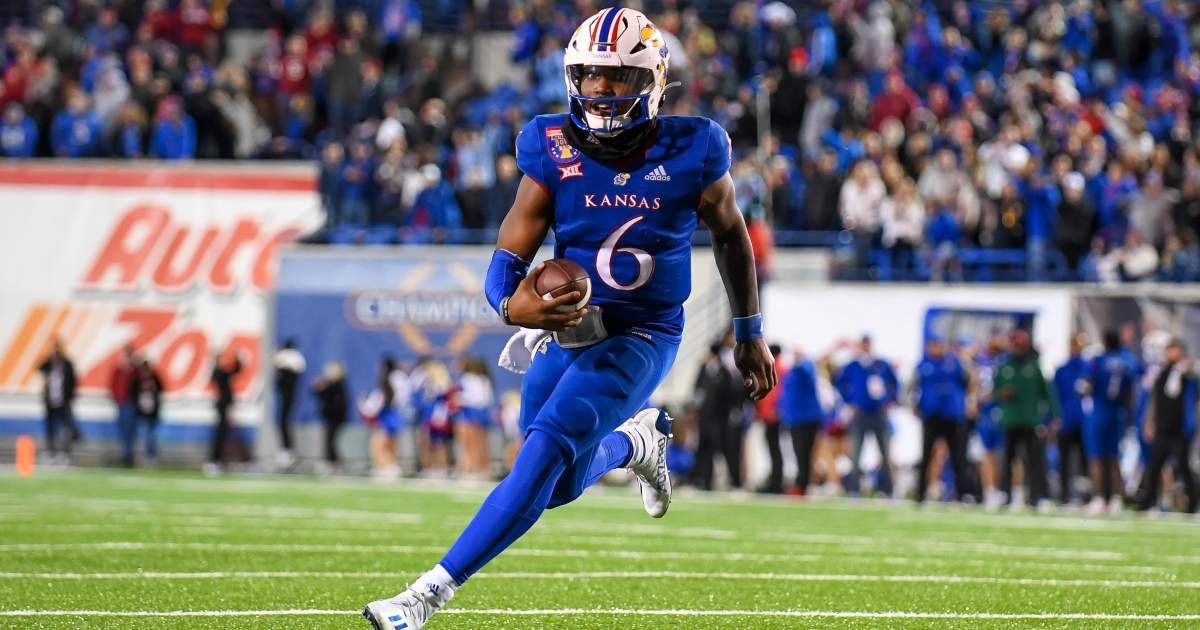 KU football unveils new uniforms, here's the details