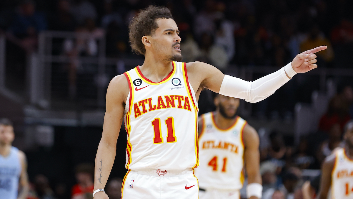 Trae Young tells fan ‘I like that’ after they hurled NSFW insult during NBA in-season tournament reveal