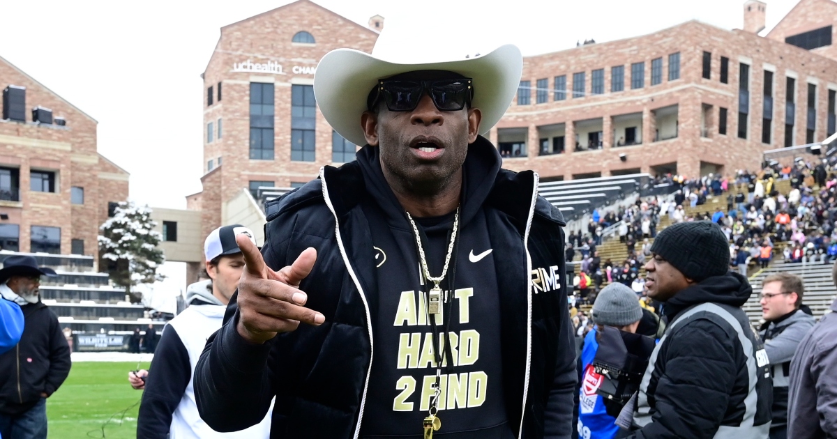 Deion Sanders makes appearances not wearing Nike-branded apparel despite  Colorado's deal