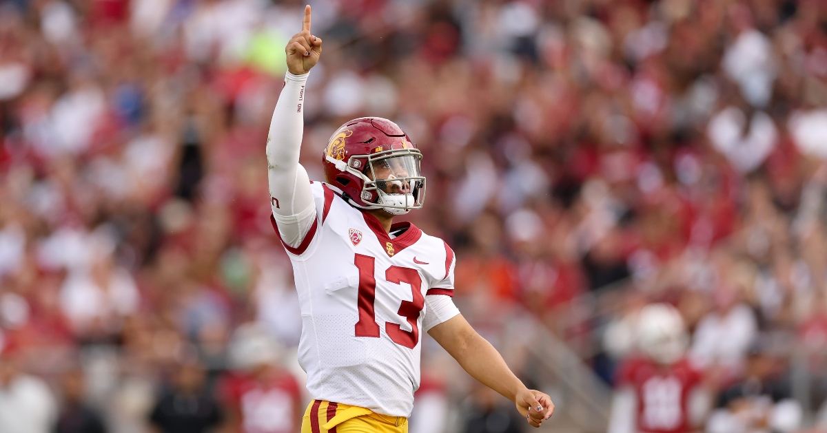 USC QB Caleb Williams uses NIL rights for LA Dodgers bobblehead giveaway