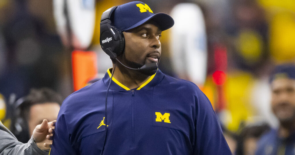 Michigan offensive coordinator Sherrone Moore