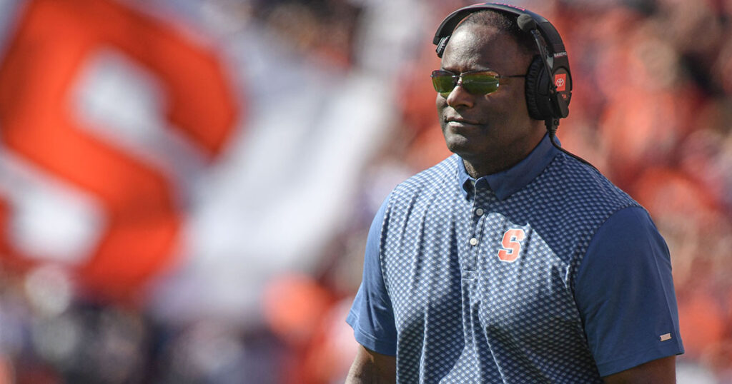 Syracuse head coach Dino Babers