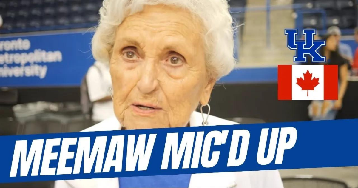 WATCH: Meemaw Mic’d Up for Kentucky vs. Canada