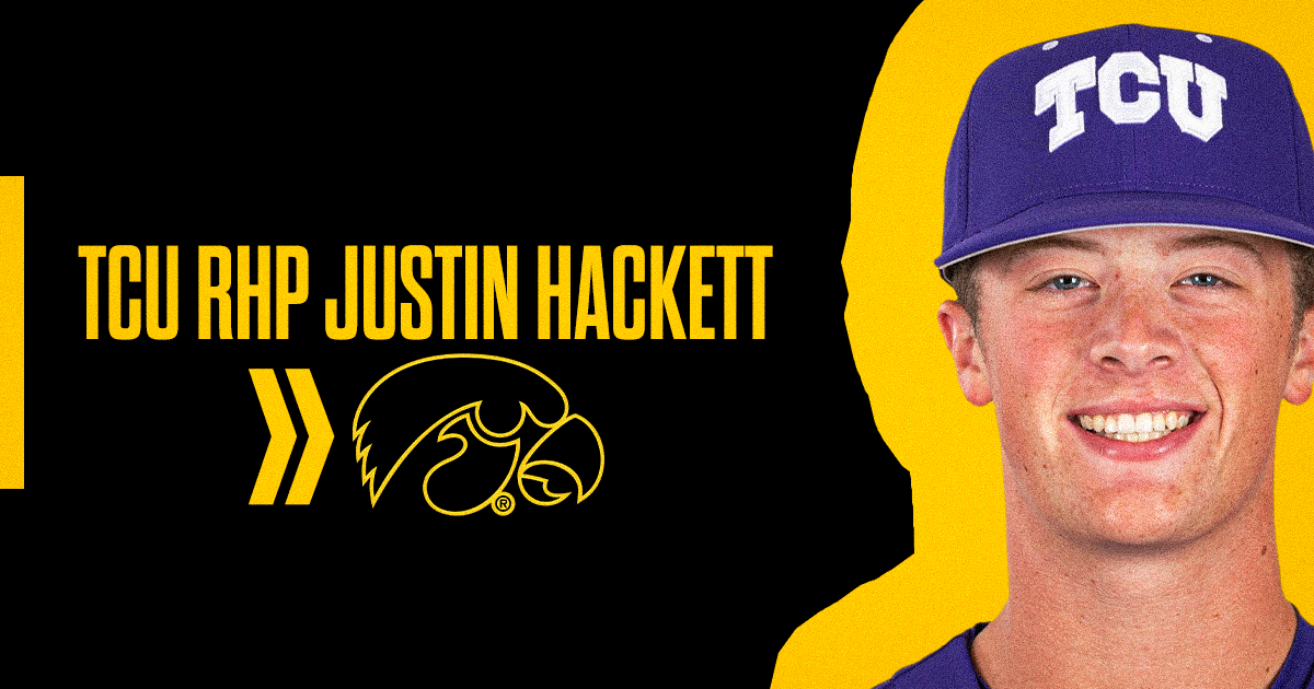 Iowa Baseball lands TCU RHP transfer Justin Hackett